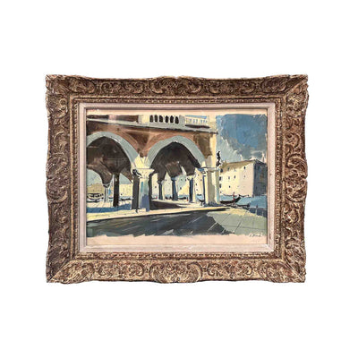 Sous les arcades de Venise - Aquarelle