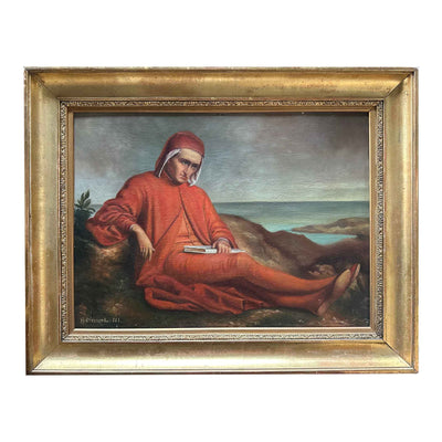Le Poète en exil - Huile sur toile - H.Clément