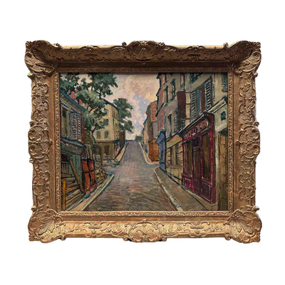 Allée des Bocages - Gouache originale - M.Béhar (1898–1959)