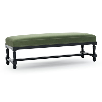 Ecouen Banc plat patine Ebène Grand Modèle