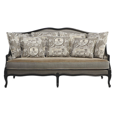 St Germain 2.5-seater studded sofa in ebony patina
