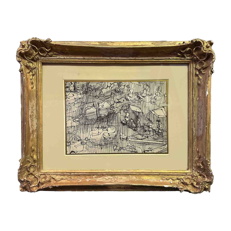 Dessin original -Dédale urbain - XXe siècle