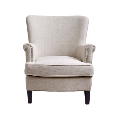 Carmen Fauteuil club coloris Lin magnum vue de face