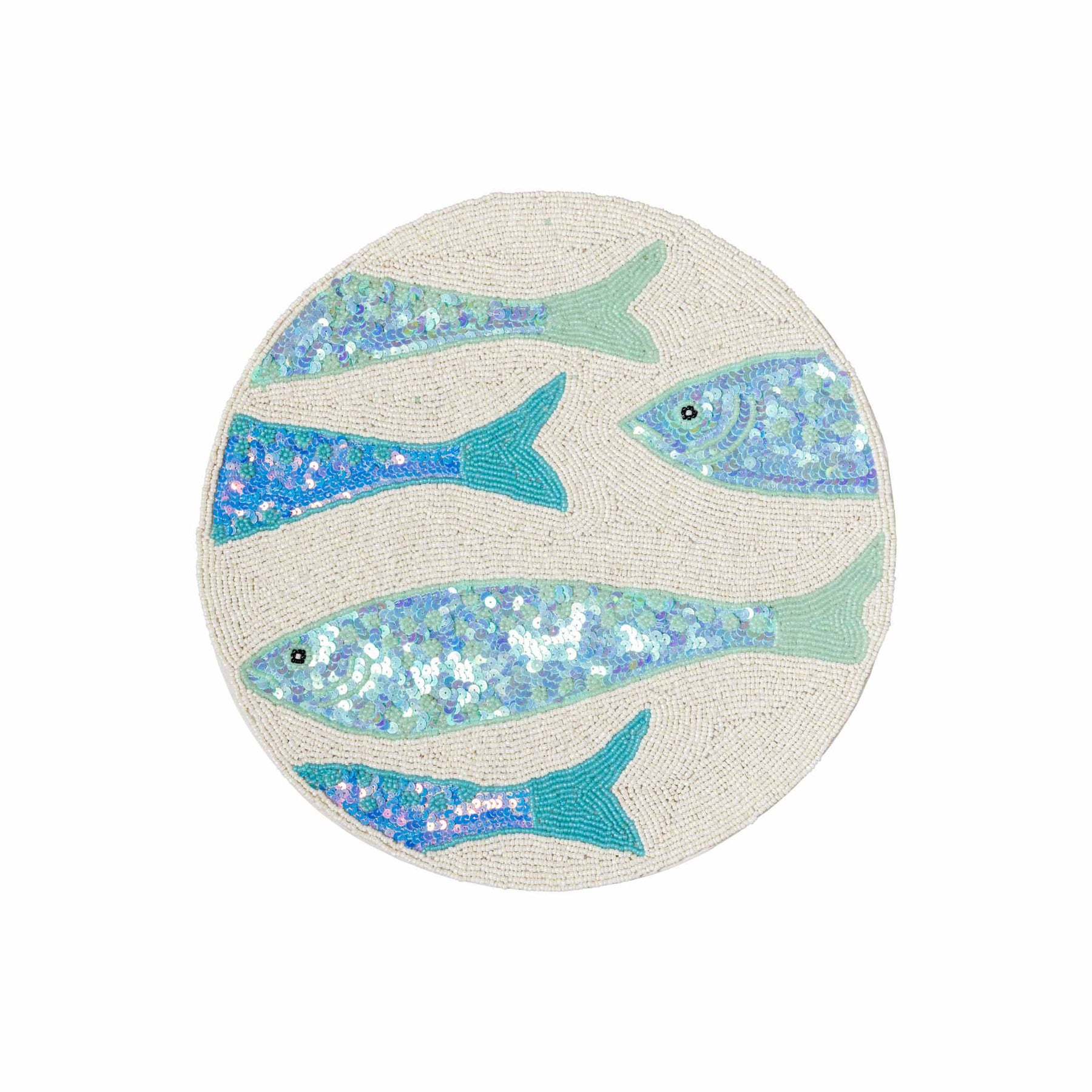 Poissons Set de table rond perlé Grand Modèle – Mis en Demeure