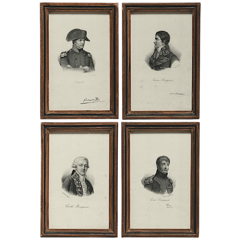  Gravure encadrée Les Bonaparte série de 4