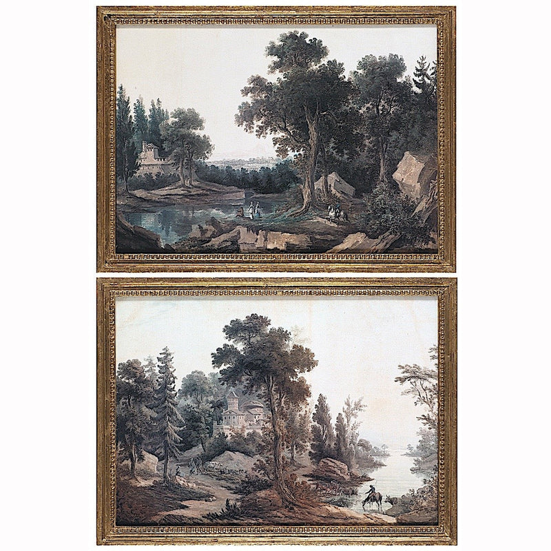 Gravure encadrée Scène Poussin série de 2