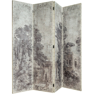 Haussmann Paravent en bois quatre feuilles