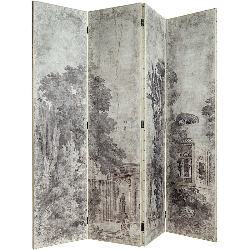 Haussmann Paravent en bois quatre feuilles