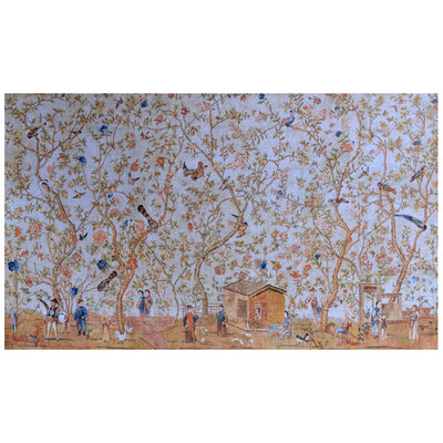 Jardin Monghol Papier peint panoramique dessin en entier