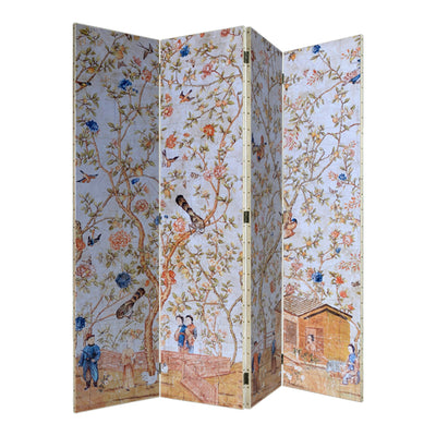 Jardin Monghol Paravent en bois quatre feuilles