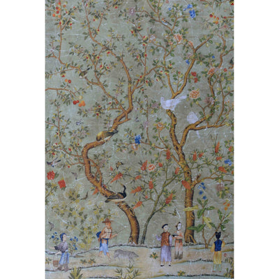 Jardin aux oiseaux Papier peint panoramique motif zoomé