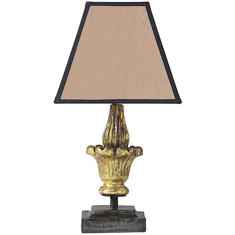 Trianon Lampe bibliothèque en bois dorée Petit Modèle set de 3 sans abat-jour