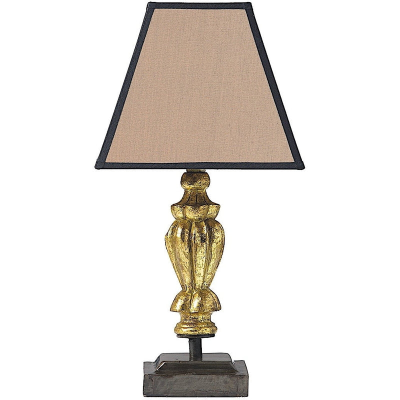 Trianon Lampe bibliothèque en bois dorée Petit Modèle set de 3 sans abat-jour