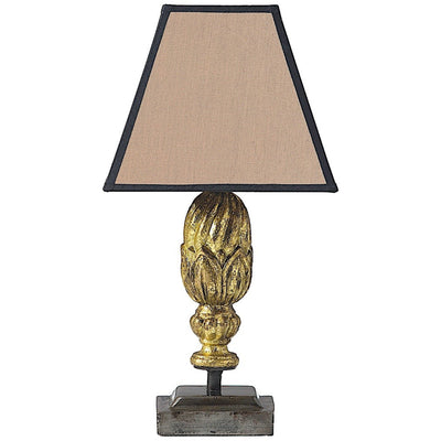 Trianon Lampe bibliothèque en bois dorée Petit Modèle set de 3 sans abat-jour