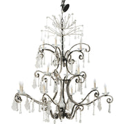 Lustre en fer et verre Vienne Grand Modèle