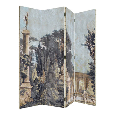 Parc Antique Paravent en bois quatre feuilles