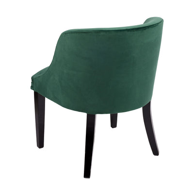 Adam Fauteuil tapissé coloris vert vue de dos