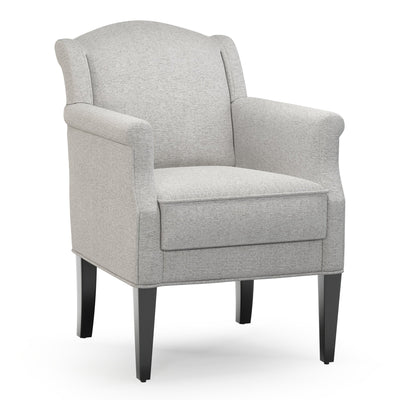 Du Bac Fauteuil club couleur Chiné Gris perle vue 3/4