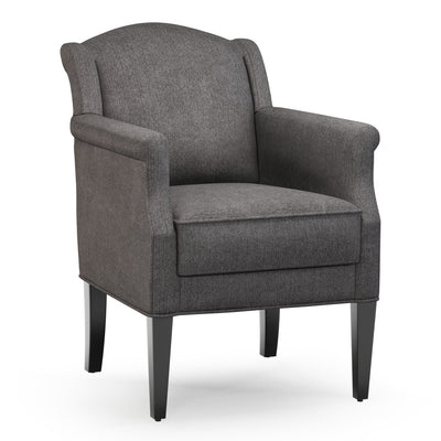 Du Bac Fauteuil club couleur Chiné gris Ardoise vue 3/4