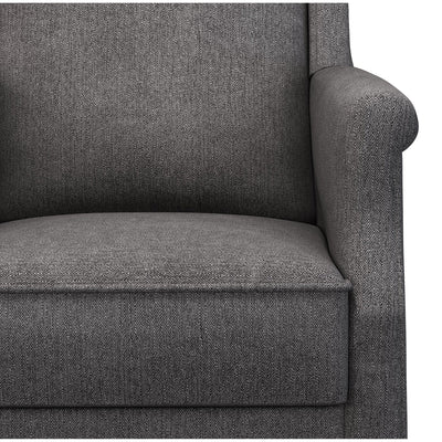 Du Bac Fauteuil club couleur Chiné gris Ardoise vue zoom