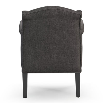 Du Bac Fauteuil club couleur Chiné gris Ardoise vue de dos