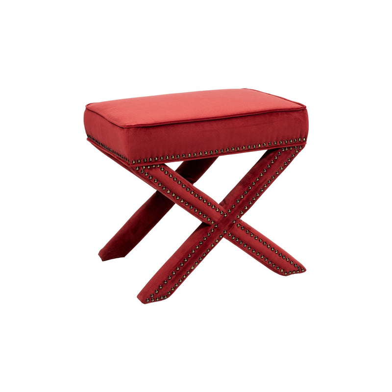 Capri Banquette couleur rouge Rosewood autre vue 3/4