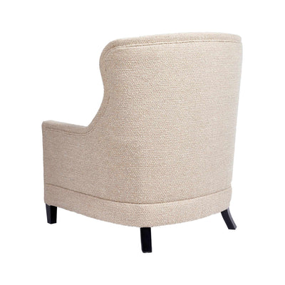 Madeleine Fauteuil tapissé couleur beige claire vue de dos