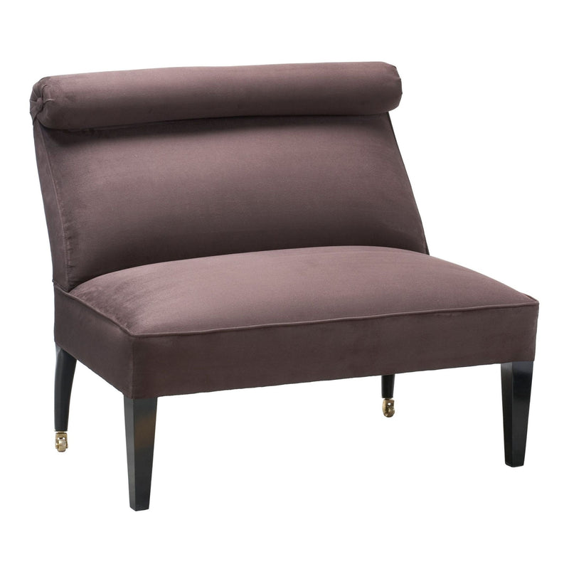 Solférino double Fauteuil avec banquette tapissée coloris marron