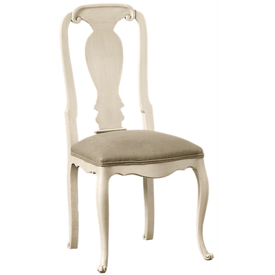 Velleron Chaise tapissée en hêtre Patine Trianon vue 3/4