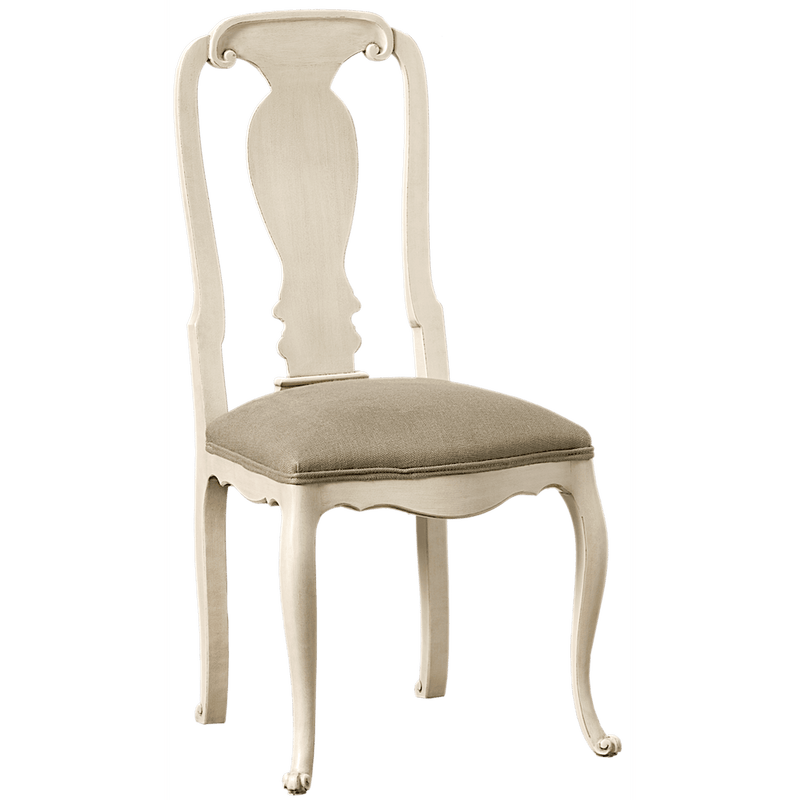 Velleron Chaise tapissée en hêtre Patine Trianon vue 3/4