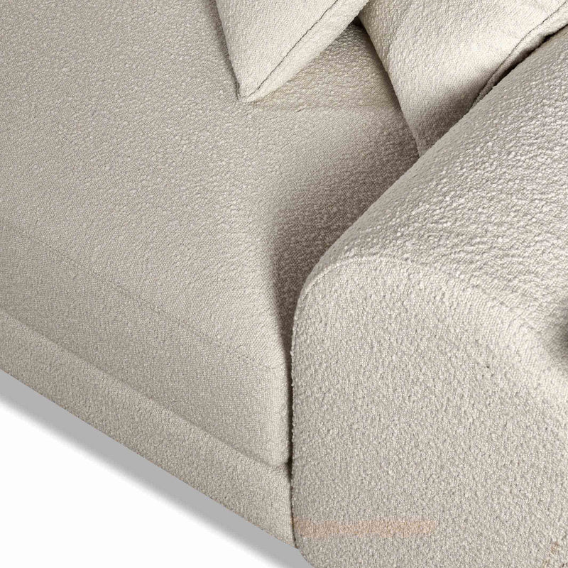 Chaillot Canapé 3 places coloris beige clair vue zoomée assise