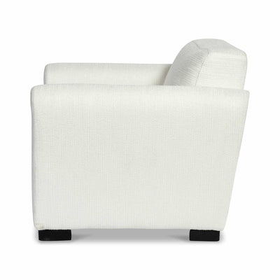 Chaillot Fauteuil tapissé coloris beige clair vue de côté