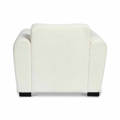 Chaillot Fauteuil tapissé coloris beige clair vue de dos