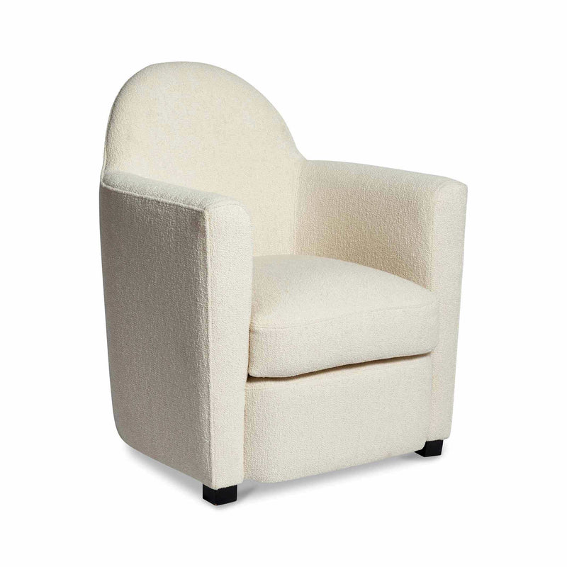 Malesherbes Fauteuil tapissé coloris beige clair vue 3/4