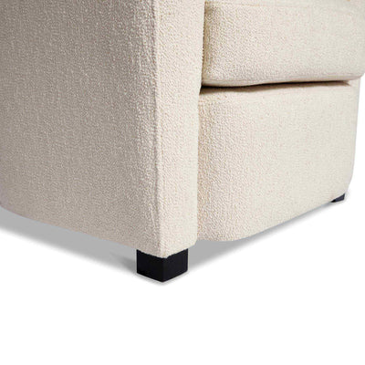 Malesherbes Fauteuil tapissé coloris beige clair vue zoomée pieds