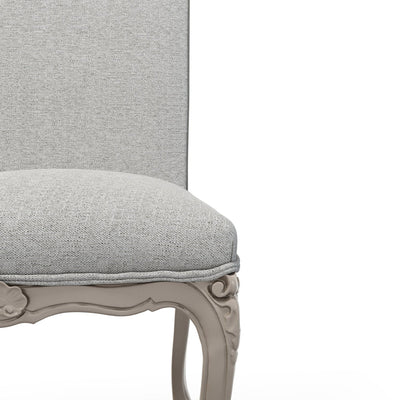 Brienne Chaise haute patine Trianon couleur Chiné gris perle vue zoomée