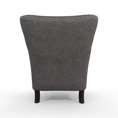 Montparnasse Fauteuil club couleur Chiné gris Ardoise vue de dos