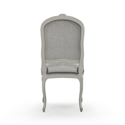 Sorgues Chaise patine Trianon couleur Chiné Gris perle vue de dos
