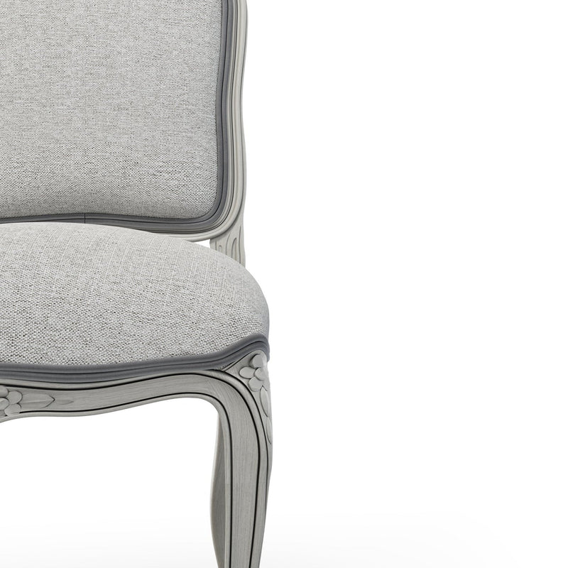 Sorgues Chaise patine Trianon couleur Chiné Gris perle vue zoom