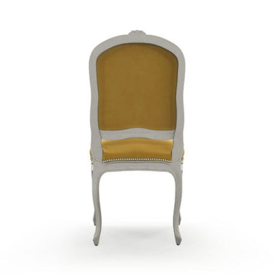 Sorgues Chaise cloutée patine Trianon couleur Velours Mordoré vue de dos
